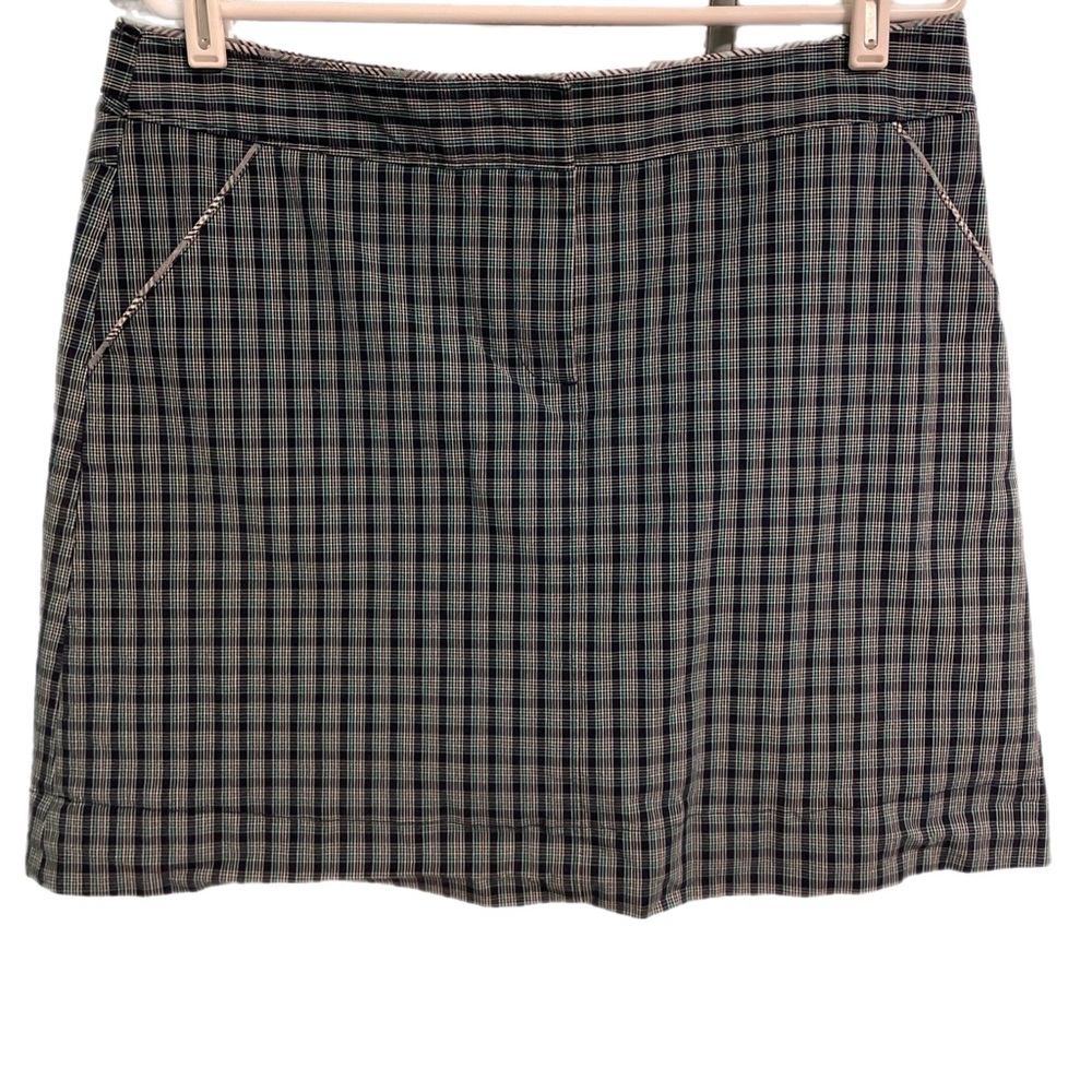 Cutter & Buck blue plaid skort size 12 golf pickleball tennis